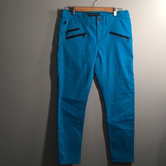 Rock & Republic pants women's size 3 electric blue Banshee lightweight - Picture 2 of 16